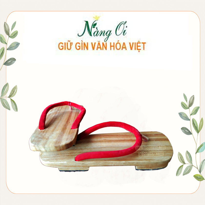 guốc gỗ nhật bản lấy cảm hứng từ geta truyền thống của Nhật